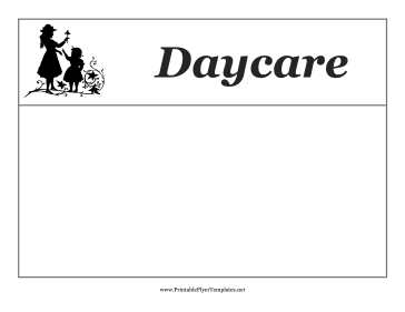 Daycare Flyer Printable Template