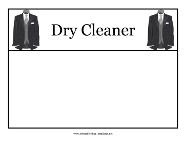 Dry Cleaner Flyer Printable Template