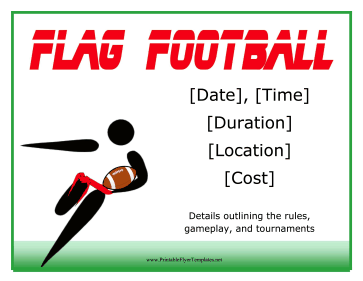 FREE Football Game Flyer Google Docs - Template Download