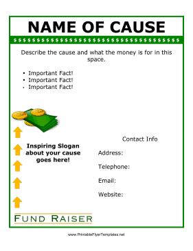 Flyer For Fundraiser Printable Template