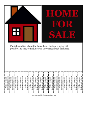 Flyer Home For Sale Printable Template