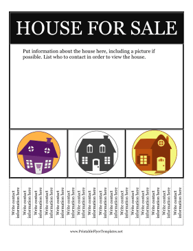 Flyer House For Sale Printable Template