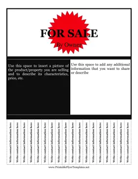 For Sale By Owner Flyer Template Printable Template