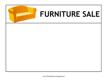 Furniture Sale Flyer Printable Template