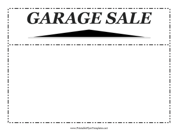 Garage Sale Flyer Printable Template