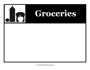 Grocery Store Flyer Printable Template
