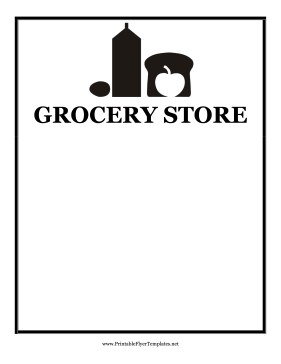Grocery Flyer Printable Template