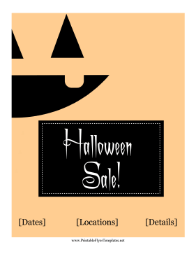 Halloween Sale Flyer Printable Template