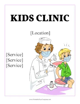 Kids Clinic Printable Template