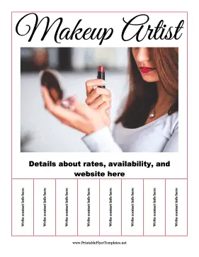 Makeup Artist Flyer Printable Template
