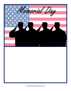 Memorial Day Flyer Printable Template