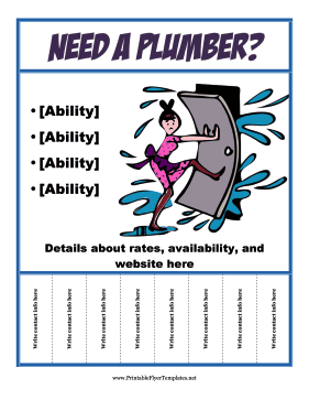 Need A Handyman Flyer Printable Template