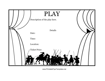 Play Flyer Printable Template