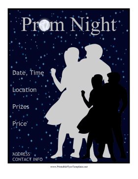 Prom Flyer Printable Template