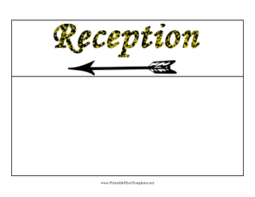 Reception Flyer Left Printable Template