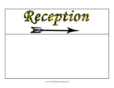 Reception Flyer Right Printable Template