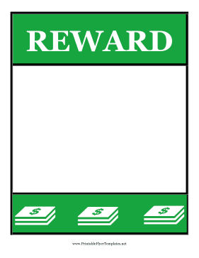 Reward Cash Flyer Printable Template