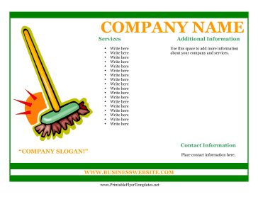 Sample Flyer For Cleaning Business Printable Template