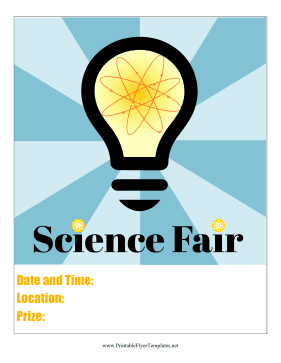 Science Fair Flyer Printable Template