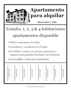 Volante Para Apartamento Printable Template