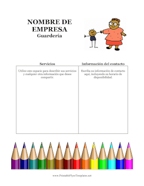 Volante Para Guarderia Printable Template