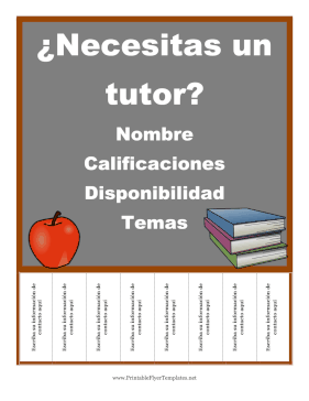 Volante Para Tutoria Printable Template