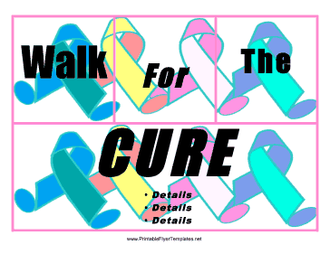 Walk For The Cure Flyer Printable Template