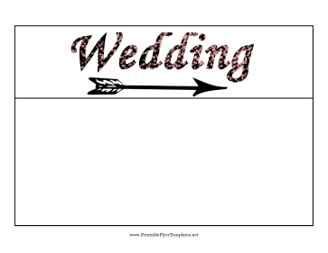 Wedding Flyer Right Printable Template
