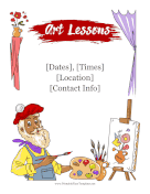 Art Lessons Flyer Printable Template