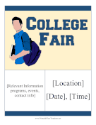 College Fair Flyer Printable Template