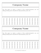 Flyer Template With Tabs 2 Per Page Printable Template