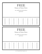 Free Flyer 2 Per Page Printable Template