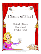Stage Play Flyer Printable Template
