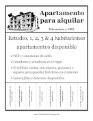 Volante Para Apartamento Printable Template