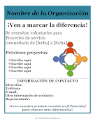 Volante Para Servicio Comunitario Printable Template